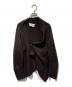 Maison Margiela（メゾンマルジェラ）の古着「AW06 Asymetric Knit Cardigan」｜ブラウン
