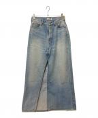 BALENCIAGAバレンシアガ）の古着「スリットデニムパンツ」｜ブルー