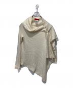 Y'sワイズ）の古着「アシンメトリーカーディガン」｜アイボリー