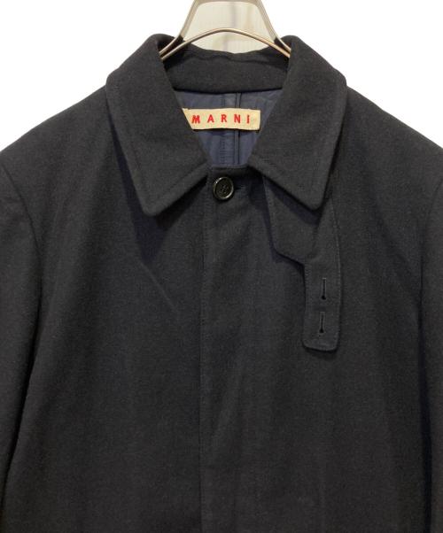 MARNI（マルニ）MARNI (マルニ) ウールステンカラーコート ネイビー サイズ:48の古着・服飾アイテム