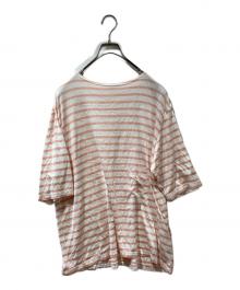 MAATEE&SONS（マーティーアンドサンズ）の古着「SILK BOAT SHORT SLEEVE」｜ベージュ