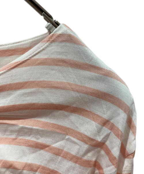 MAATEE&SONS（マーティーアンドサンズ）MAATEE&SONS (マーティーアンドサンズ) SILK BOAT SHORT SLEEVE ベージュ サイズ:3の古着・服飾アイテム