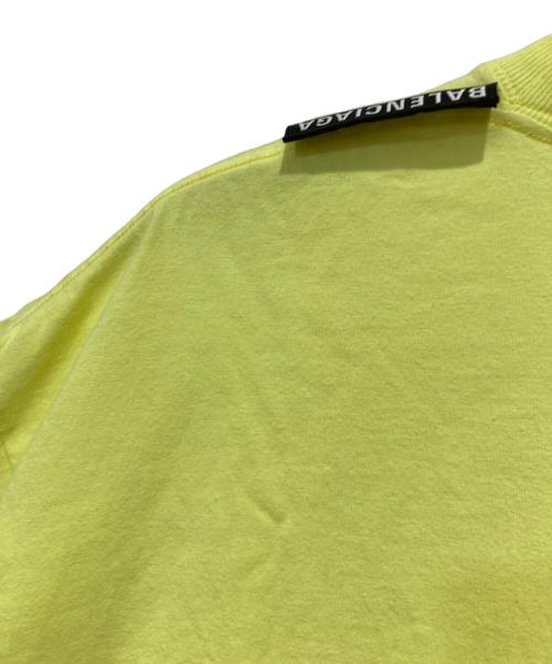 BALENCIAGA（バレンシアガ）BALENCIAGA (バレンシアガ) ロゴタブ Tシャツ イエロー サイズ:Sの古着・服飾アイテム