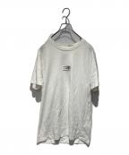 MM6 Maison Margielaエムエムシックスメゾンマルジェラ）の古着「ロゴtシャツ」｜ホワイト