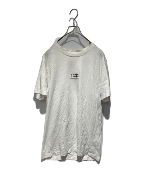MM6 Maison Margiela（エムエムシックスメゾンマルジェラ）MM6 Maison Margiela (エムエムシックスメゾンマルジェラ) ロゴtシャツ ホワイト サイズ:Sの古着・服飾アイテム