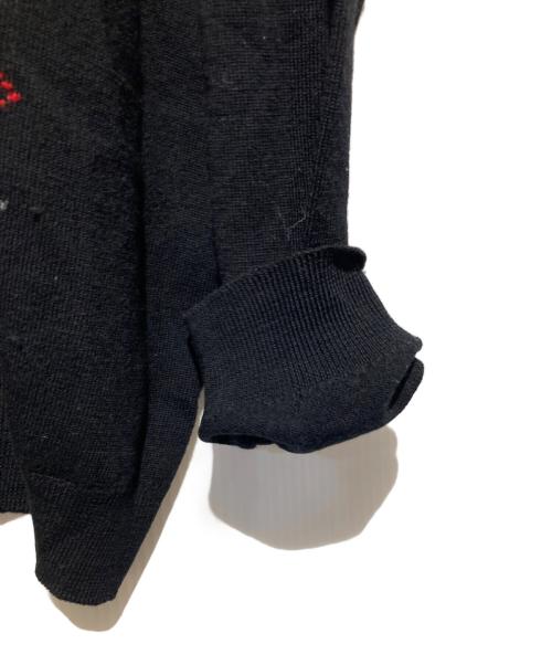 JOHN SMEDLEY（ジョンスメドレー）JOHN SMEDLEY (ジョンスメドレー) アーガイルニット グレー×ブラック サイズ:Sの古着・服飾アイテム