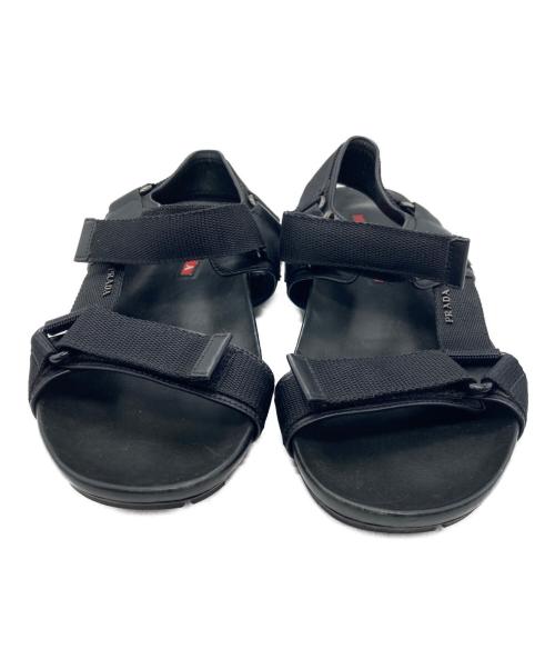 PRADA（プラダ）PRADA (プラダ) スポーツサンダル ブラック サイズ:7 1/2の古着・服飾アイテム