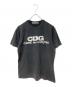 CDG（シーディージー）の古着「ロゴプロントTee」｜ブラック