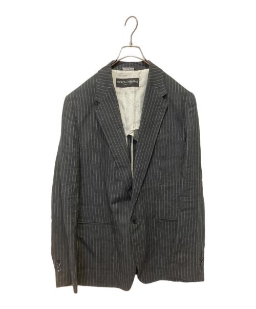 DOLCE & GABBANA（ドルチェ＆ガッバーナ）DOLCE & GABBANA (ドルチェ＆ガッバーナ) テーラードジャケット グレー サイズ:52の古着・服飾アイテム
