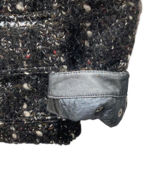 JUNYA WATANABE COMME des GARCONS（(ジュンヤワタナベ コムデギャルソン）JUNYA WATANABE COMME des GARCONS ((ジュンヤワタナベ コムデギャルソン) ノーカラーツイードジャケット ブラック サイズ:Sの古着・服飾アイテム