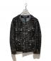 JUNYA WATANABE COMME des GARCONS（(ジュンヤワタナベ コムデギャルソン）の古着「ノーカラーツイードジャケット」｜ブラック