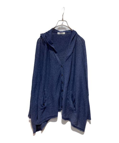 DIESEL（ディーゼル）DIESEL (ディーゼル) フーデッドカーディガン インディゴ サイズ:Freeの古着・服飾アイテム
