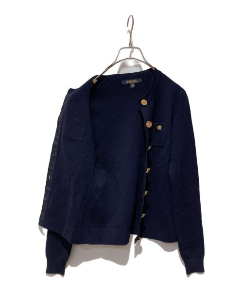BROOKS BROTHERS（ブルックスブラザーズ）BROOKS BROTHERS (ブルックスブラザーズ) 金ボタンクルーネックカーディガン ネイビー サイズ:XXSの古着・服飾アイテム