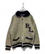 CHAPS RALPH LAURENチャップス ラルフローレン）の古着「ジップニット」｜グレー