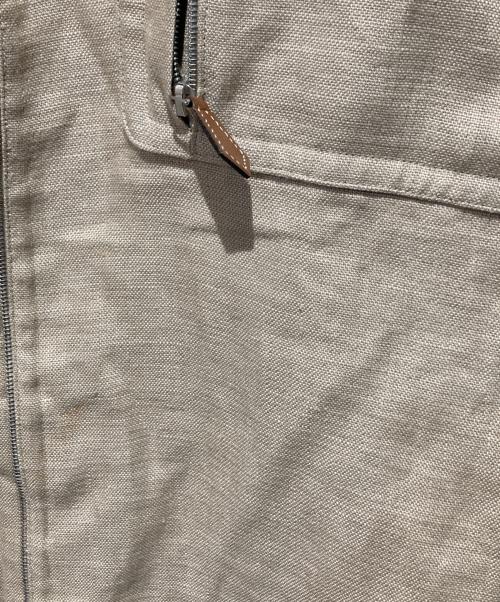 HERMES（エルメス）HERMES (エルメス) リネンジャケット ベージュ サイズ:48の古着・服飾アイテム