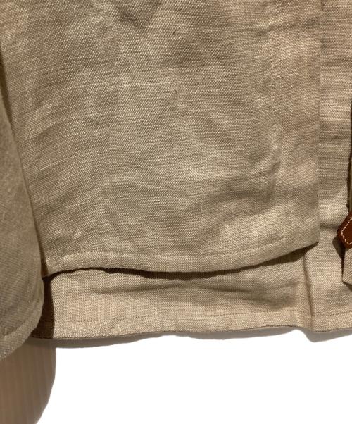 HERMES（エルメス）HERMES (エルメス) リネンジャケット ベージュ サイズ:48の古着・服飾アイテム