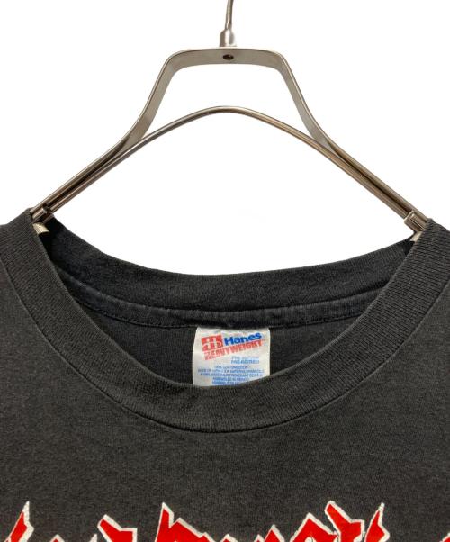 Hanes（ヘインズ）Hanes (ヘインズ) 90’s ヴィンテージバンドTEE ブラック×レッド サイズ:Ｌの古着・服飾アイテム