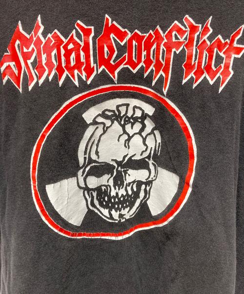 Hanes（ヘインズ）Hanes (ヘインズ) 90’s ヴィンテージバンドTEE ブラック×レッド サイズ:Ｌの古着・服飾アイテム