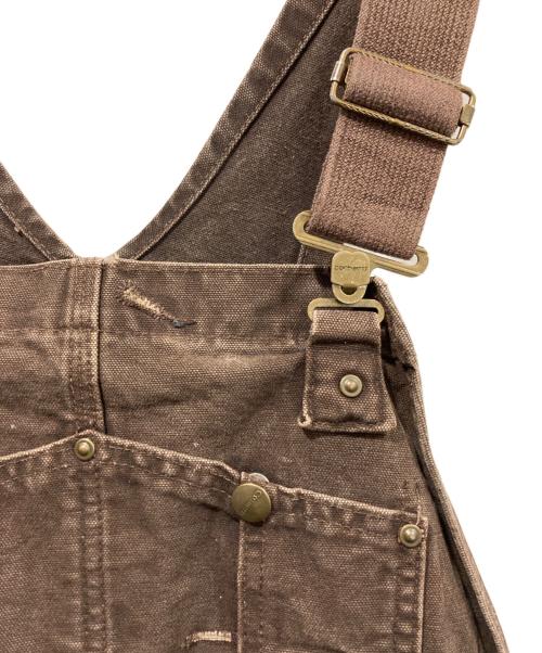 CarHartt（カーハート）CarHartt (カーハート) ダックオーバーオール ブラウン サイズ:W40の古着・服飾アイテム