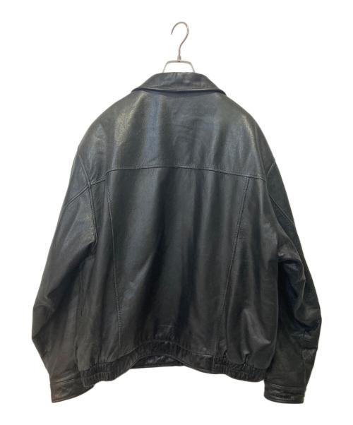 CROFT&BARROW（クロフトアンドバロー）CROFT&BARROW (クロフトアンドバロー) レザージャケット ブラック サイズ:XLの古着・服飾アイテム