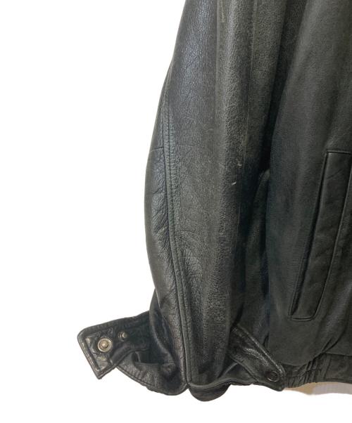 CROFT&BARROW（クロフトアンドバロー）CROFT&BARROW (クロフトアンドバロー) レザージャケット ブラック サイズ:XLの古着・服飾アイテム