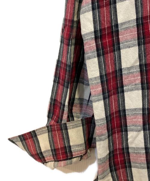 OFFWHITE（オフホワイト）OFFWHITE (オフホワイト) チェックシャツ レッド サイズ:Ｍの古着・服飾アイテム