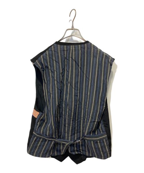 COMME des GARCONS HOMME PLUS（コムデギャルソンオムプリュス）COMME des GARCONS HOMME PLUS (コムデギャルソンオムプリュス) エスニックテープウールギャバジレ ブラック サイズ:Ｍの古着・服飾アイテム