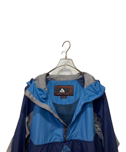 NIKE ACG（ナイキエーシージー）NIKE ACG (ナイキエーシージー) アノラックパーカー ブルー×ネイビー サイズ:Sの古着・服飾アイテム
