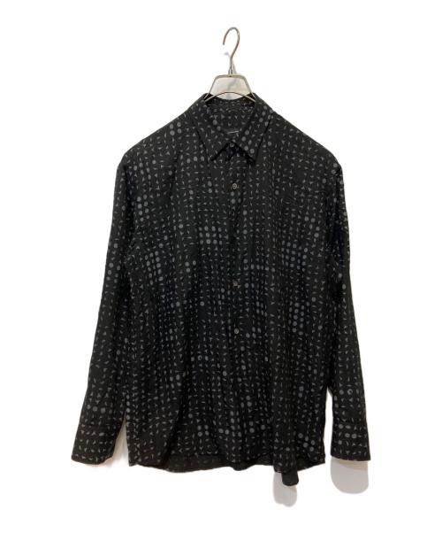 LAD MUSICIAN（ラッドミュージシャン）LAD MUSICIAN (ラッドミュージシャン) TENCEL BROAD STUDZ BIG SHIRT ブラック サイズ:42の古着・服飾アイテム