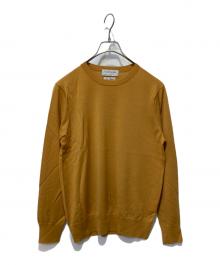 TOMORROW LAND tricot（トゥモローランド トリコ）の古着「スーパーファインメリノウール クルーネックプルオーバー」｜イエロー