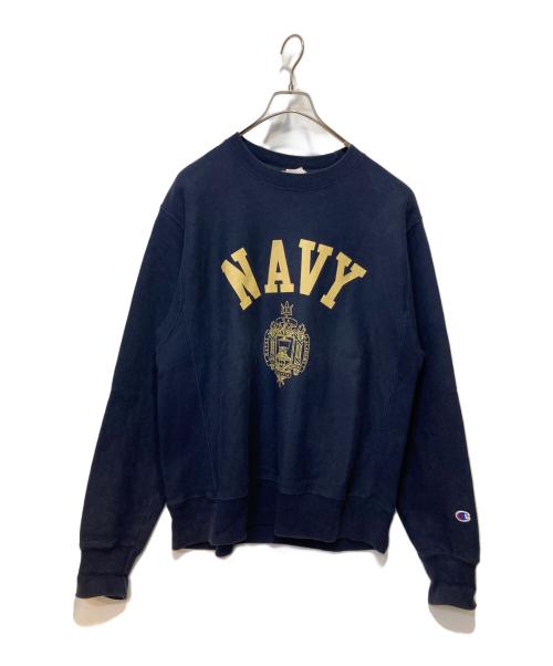 Champion（チャンピオン）Champion (チャンピオン) プリントスウェット ネイビー サイズ:Ｍの古着・服飾アイテム