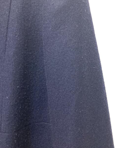 VALENTINO ROMA（ヴァレンティノ ローマ）VALENTINO ROMA (ヴァレンティノ ローマ) モヘア混ノーカラージャケット ネイビー サイズ:40の古着・服飾アイテム