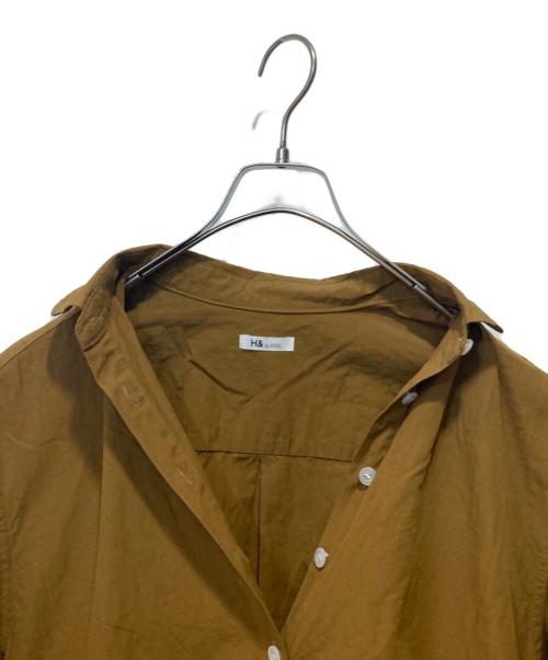 H&bypool（－）H&bypool (－) シャツワンピース ブラウン サイズ:表記無しの古着・服飾アイテム