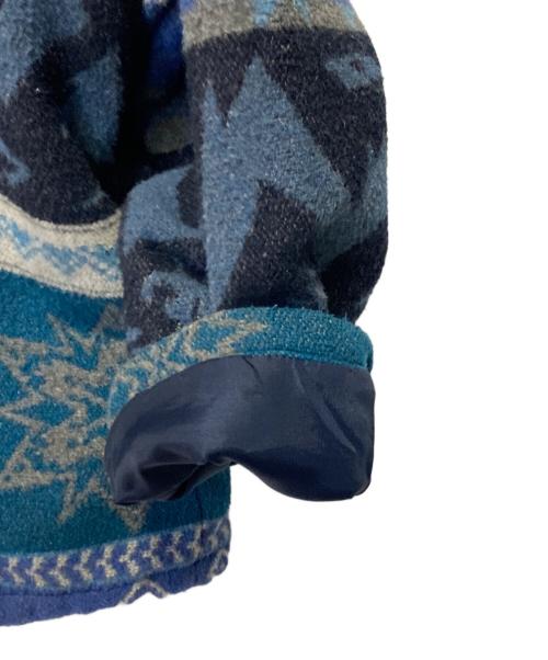 L.L.Bean（エルエルビーン）L.L.Bean (エルエルビーン) プルオーバーノルディックニットジャケット ブルー×ネイビー サイズ:Ｍの古着・服飾アイテム