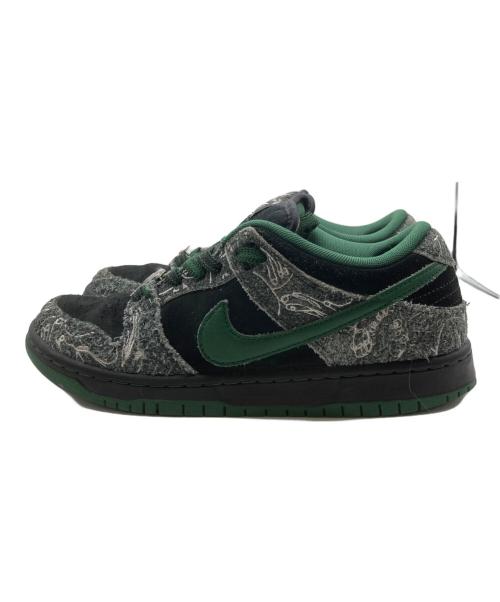 NIKE SB（ナイキエスビー）NIKE SB (ナイキエスビー) There Skateboards (ゼアスケートボード) ローカットスニーカー グリーン×ブラック サイズ:26.0の古着・服飾アイテム