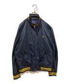 POLO RALPH LAURENポロ・ラルフローレン）の古着「スタンドカラージャケット」｜ネイビー×イエロー
