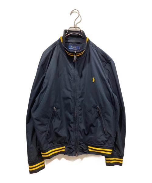 POLO RALPH LAUREN（ポロ・ラルフローレン）POLO RALPH LAUREN (ポロ・ラルフローレン) スタンドカラージャケット ネイビー×イエロー サイズ:Mの古着・服飾アイテム