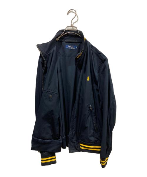 POLO RALPH LAUREN（ポロ・ラルフローレン）POLO RALPH LAUREN (ポロ・ラルフローレン) スタンドカラージャケット ネイビー×イエロー サイズ:Mの古着・服飾アイテム