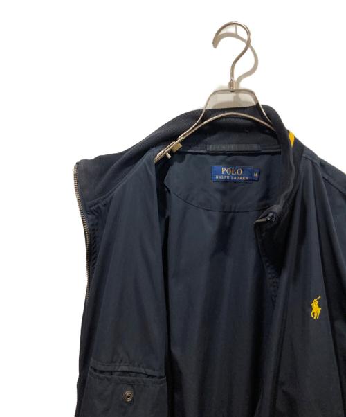 POLO RALPH LAUREN（ポロ・ラルフローレン）POLO RALPH LAUREN (ポロ・ラルフローレン) スタンドカラージャケット ネイビー×イエロー サイズ:Mの古着・服飾アイテム