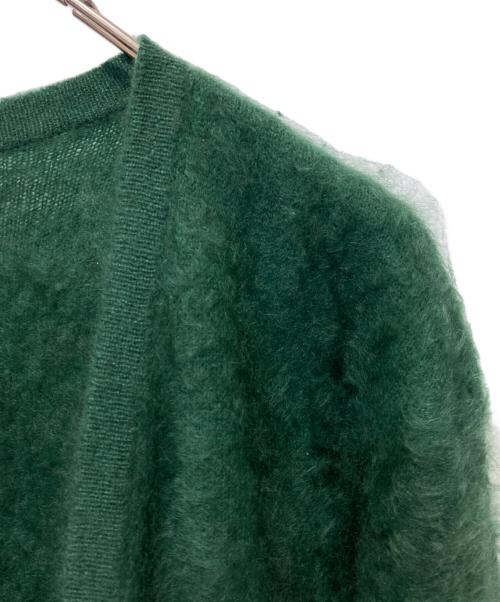 6(ROKU) BEAUTY&YOUTH（ロク ビューティーアンドユース）6(ROKU) BEAUTY&YOUTH (ロク ビューティーアンドユース) カシミヤカーディガン グリーン サイズ:FREEの古着・服飾アイテム