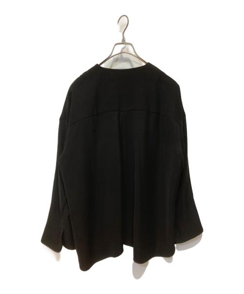 ENFOLD（エンフォルド）ENFOLD (エンフォルド) PEツイル アシンメ JK ブラック サイズ:36の古着・服飾アイテム