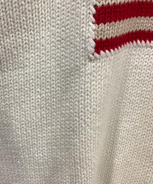 POLO SPORT（ポロスポーツ）POLO SPORT (ポロスポーツ) 90’s 星条旗ニット アイボリー サイズ:Lの古着・服飾アイテム