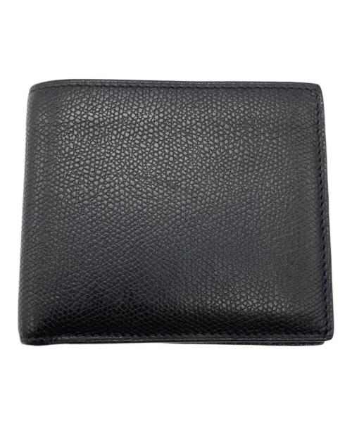 Valextra（ヴァレクストラ）Valextra (ヴァレクストラ) 2つ折り財布 ブラックの古着・服飾アイテム