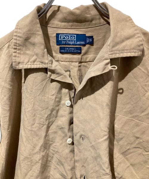 POLO RALPH LAUREN（ポロ・ラルフローレン）POLO RALPH LAUREN (ポロ・ラルフローレン) シルクシャツ ベージュ サイズ:Ｓの古着・服飾アイテム