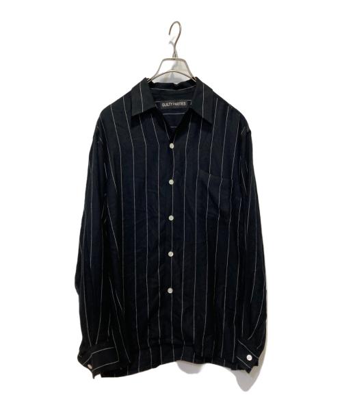 WACKO MARIA（ワコマリア）WACKO MARIA (ワコマリア) レーヨンストライプシャツ ブラック サイズ:Mの古着・服飾アイテム