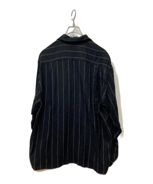WACKO MARIA（ワコマリア）WACKO MARIA (ワコマリア) レーヨンストライプシャツ ブラック サイズ:Mの古着・服飾アイテム