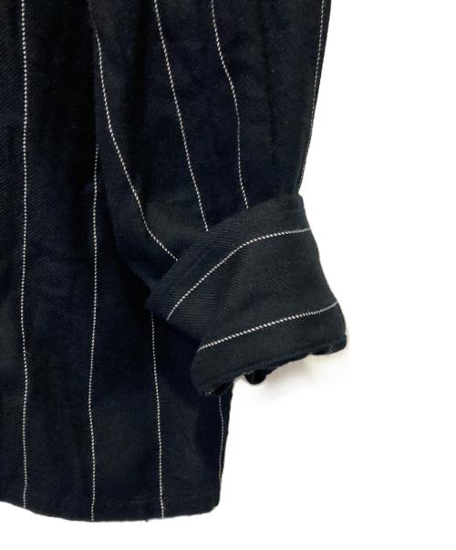 WACKO MARIA（ワコマリア）WACKO MARIA (ワコマリア) レーヨンストライプシャツ ブラック サイズ:Mの古着・服飾アイテム