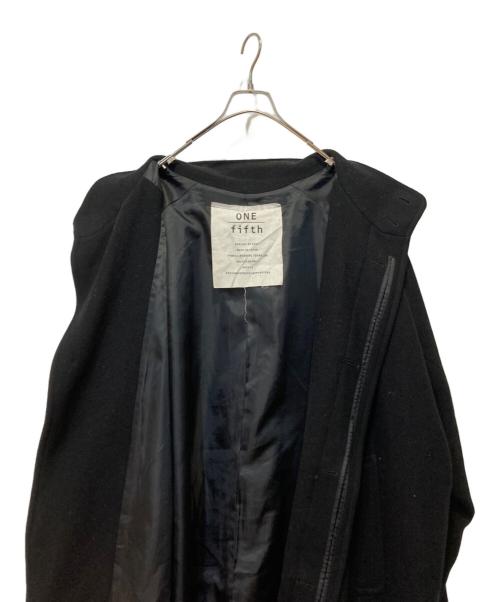 one fifith（ー）one fifith (ー) スタンドカラーコート ブラック サイズ:3の古着・服飾アイテム