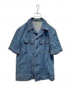 MIU MIUミュウミュウ）の古着「半袖デニムシャツ」｜ブルー