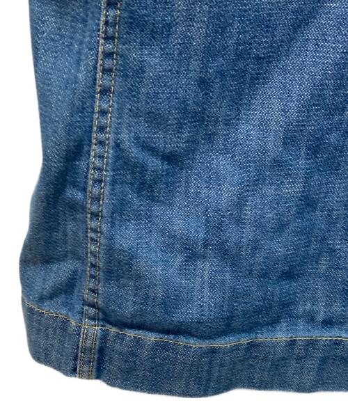 MIU MIU（ミュウミュウ）MIU MIU (ミュウミュウ) 半袖デニムシャツ ブルー サイズ:Ｌの古着・服飾アイテム